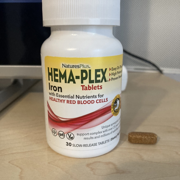 DeliHerb : NaturesPlus, Hema-Plex, железо с незаменимыми питательными ...