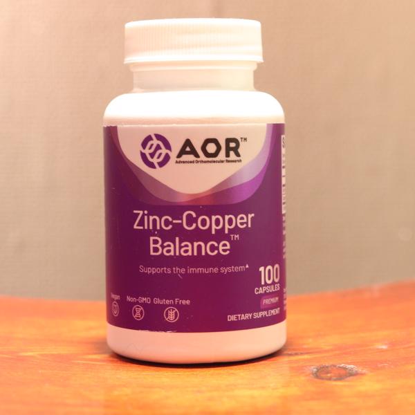 DeliHerb Advanced Orthomolecular Research AOR, ZincCopper Balance, 100 вегетарианских капсул