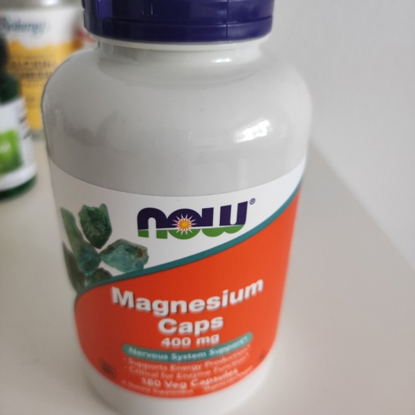 DeliHerb : Now Foods, магний в капсулах, 400 мг, 180 растительных ...