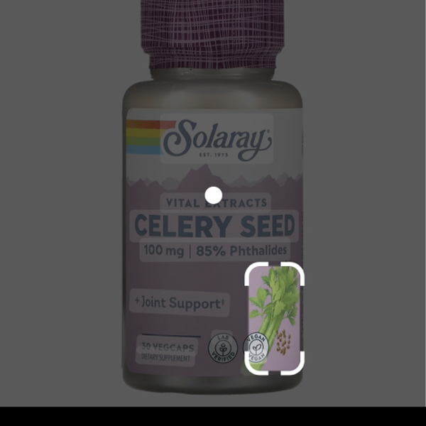 iHerb : Solaray, Экстракт семян сельдерея, 100 мг, 30 растительных ...