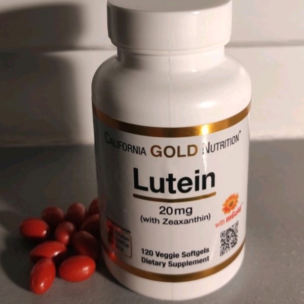 DeliHerb : California Gold Nutrition, лютеин с зеаксантином, 20 мг, 120 ...